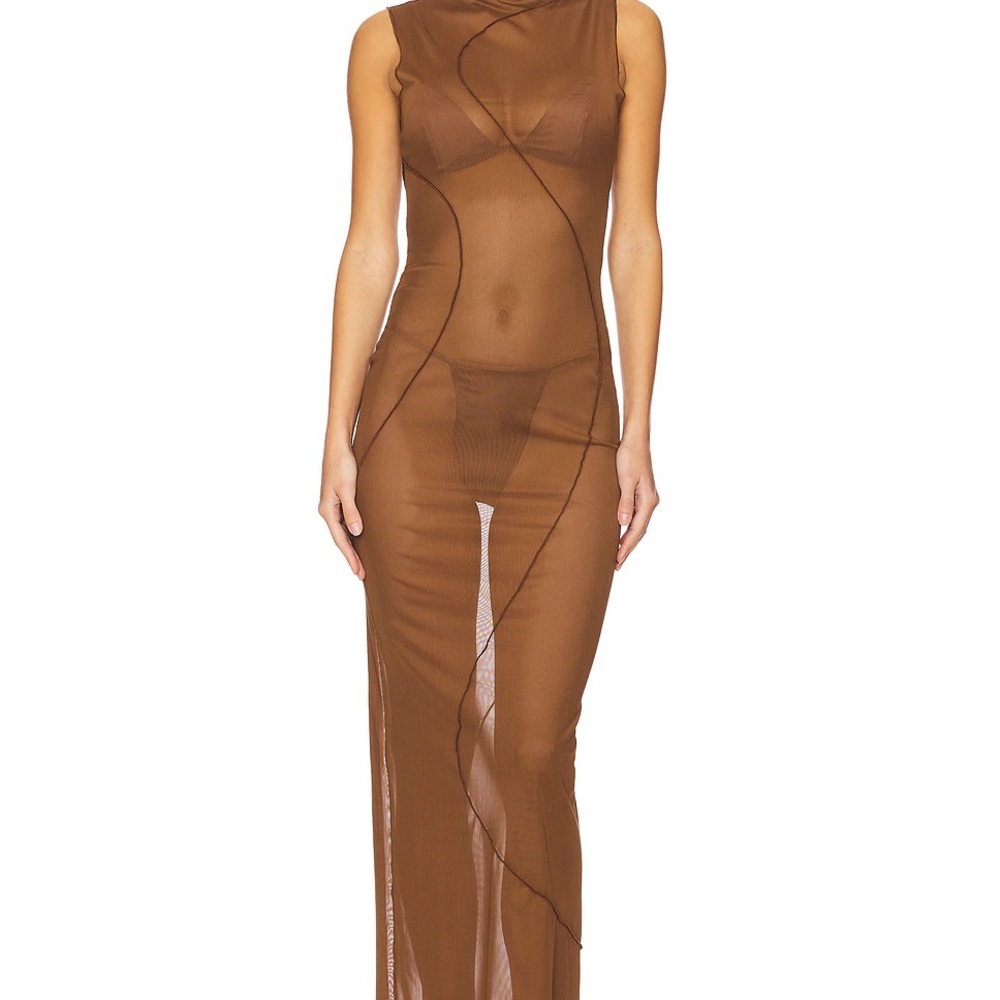 Camila coelho lagoon Brown Maxi Dress
